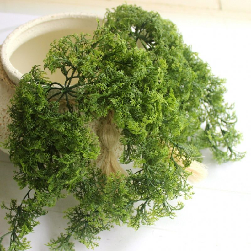 Sphagnum Moss Dry - 8 - 10 สาขาพลาสติกประดิษฐ์ MOSS พืชแขวนหญ้างานแต่งงานตกแต่งบ้าน