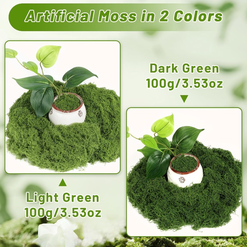 ต้นไม้ประดิษฐ์สีเขียว ตะไคร้ปร - Sphagnum Moss Dry บทวิจารณ์และราคา
